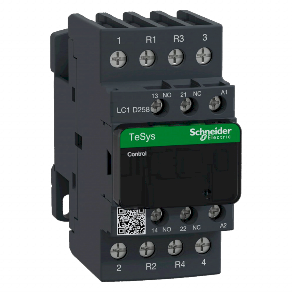 Contactor LC1D 4P 25A 690VCA 3kW 4NA Schneider Electric