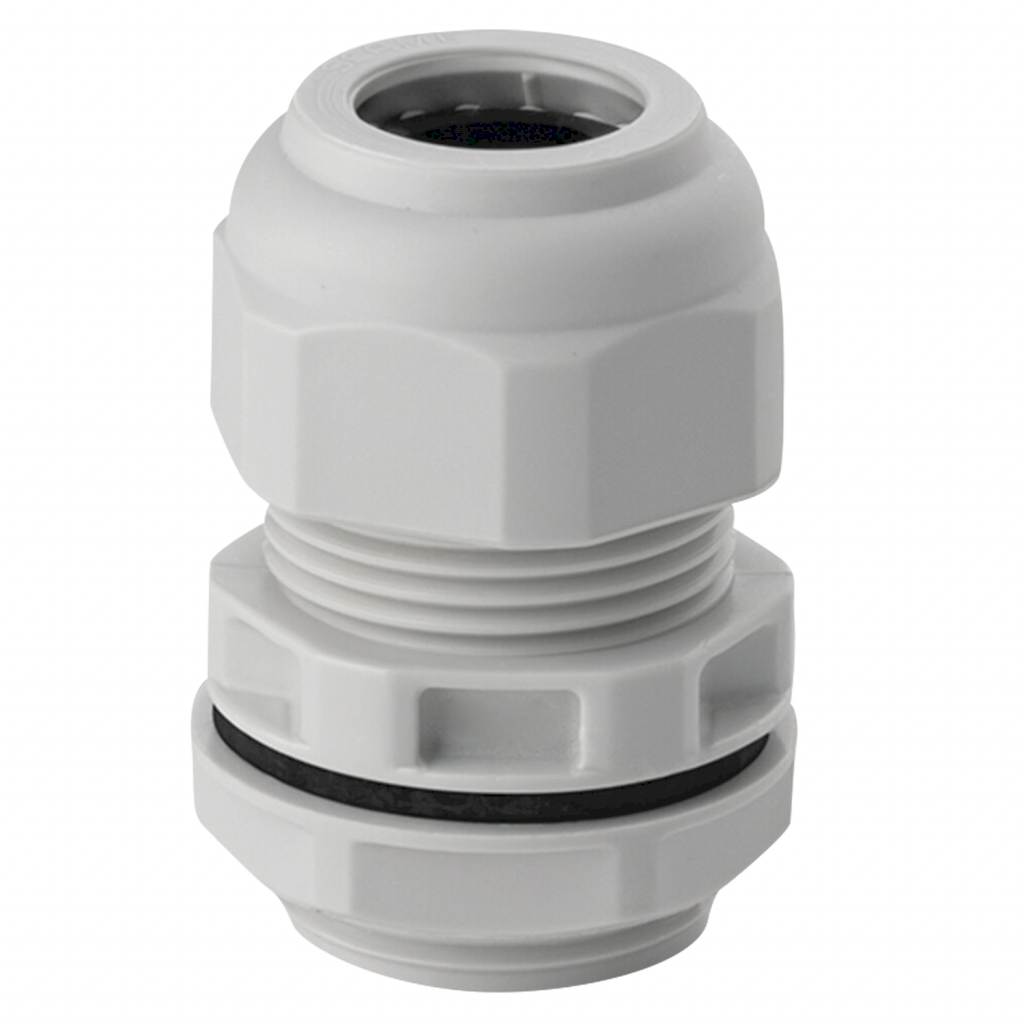 [19311] Prensacable Termoplástico Rosca M32x1,5 IP69 Gris Scame