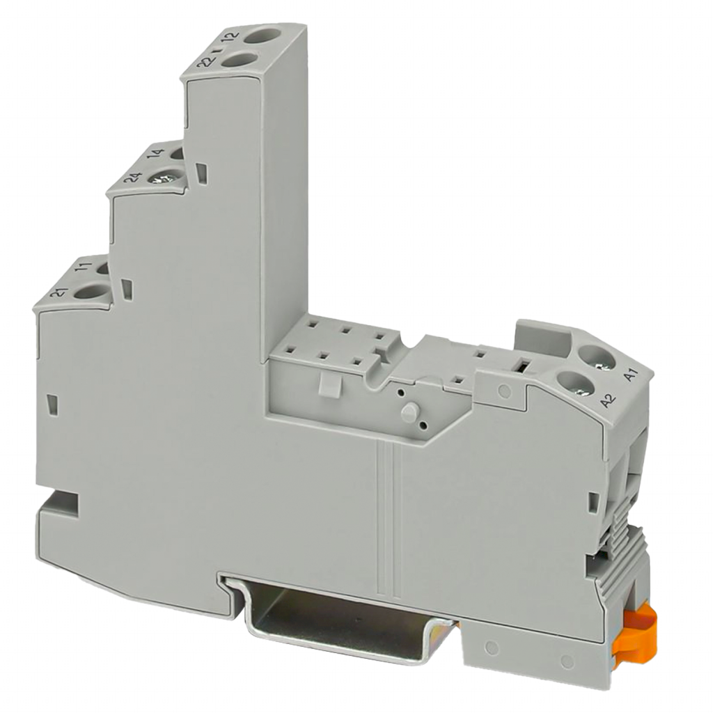 Zócalo P/Relé Potencia 1-2 Contactos 15,5A 250VCC/VCA Tornillo Rif Phoenix Contact