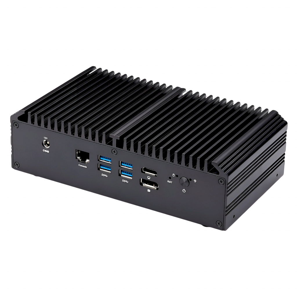 PC Intel Core i7-10710U 8 Placas de Red Montaje Fondo Tablero/VESA No Incluye RAM y S/Disco de Almacenamiento Qotom