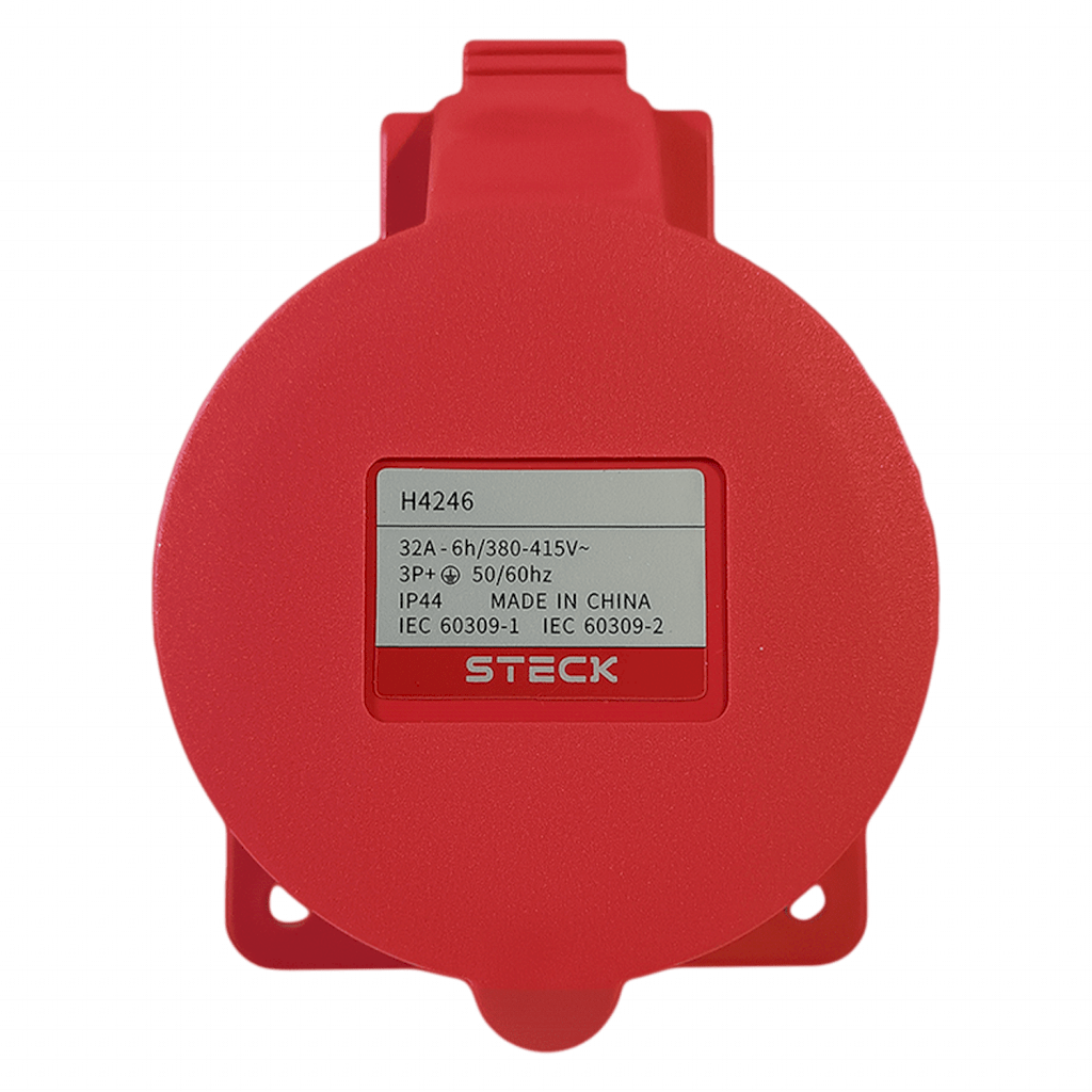 Toma Industrial Embutir Triton 32A 3P+T 380V IP44 Steck Electric