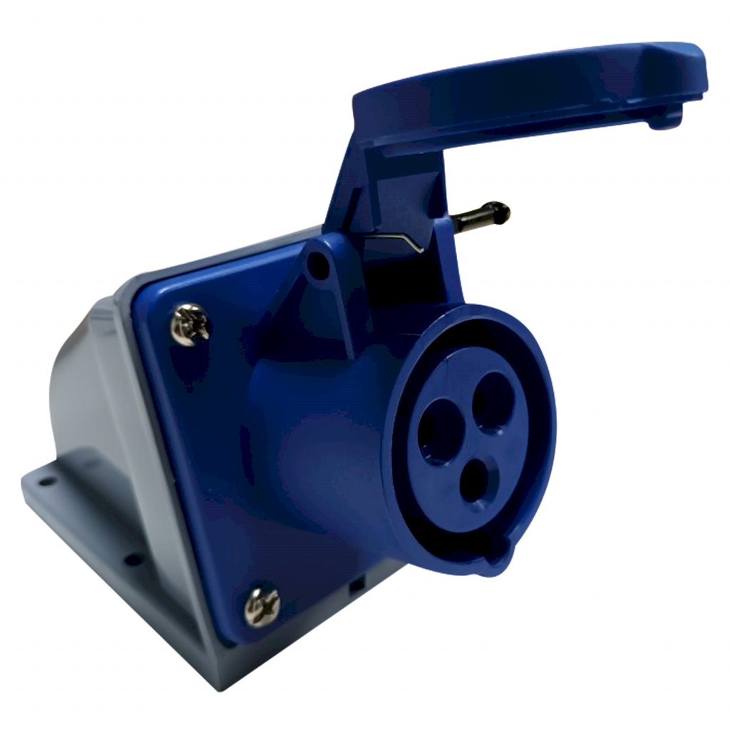 [37123] Toma Industrial Sobreponer Triton 16A 2P+T 220V IP44 Steck Electric