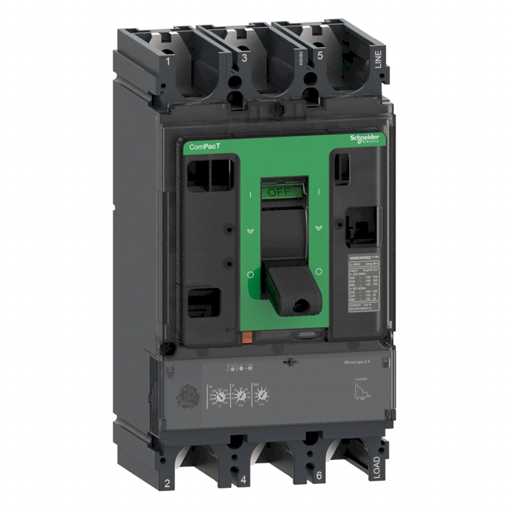Interr. NSX630N 3P 630A 690VCA Schneider Electric