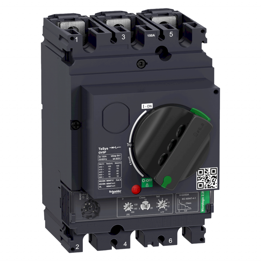 [36063] Guardamotor Magentotérmico GV5 GV6 3P 100-200A 36KA Schneider Electric