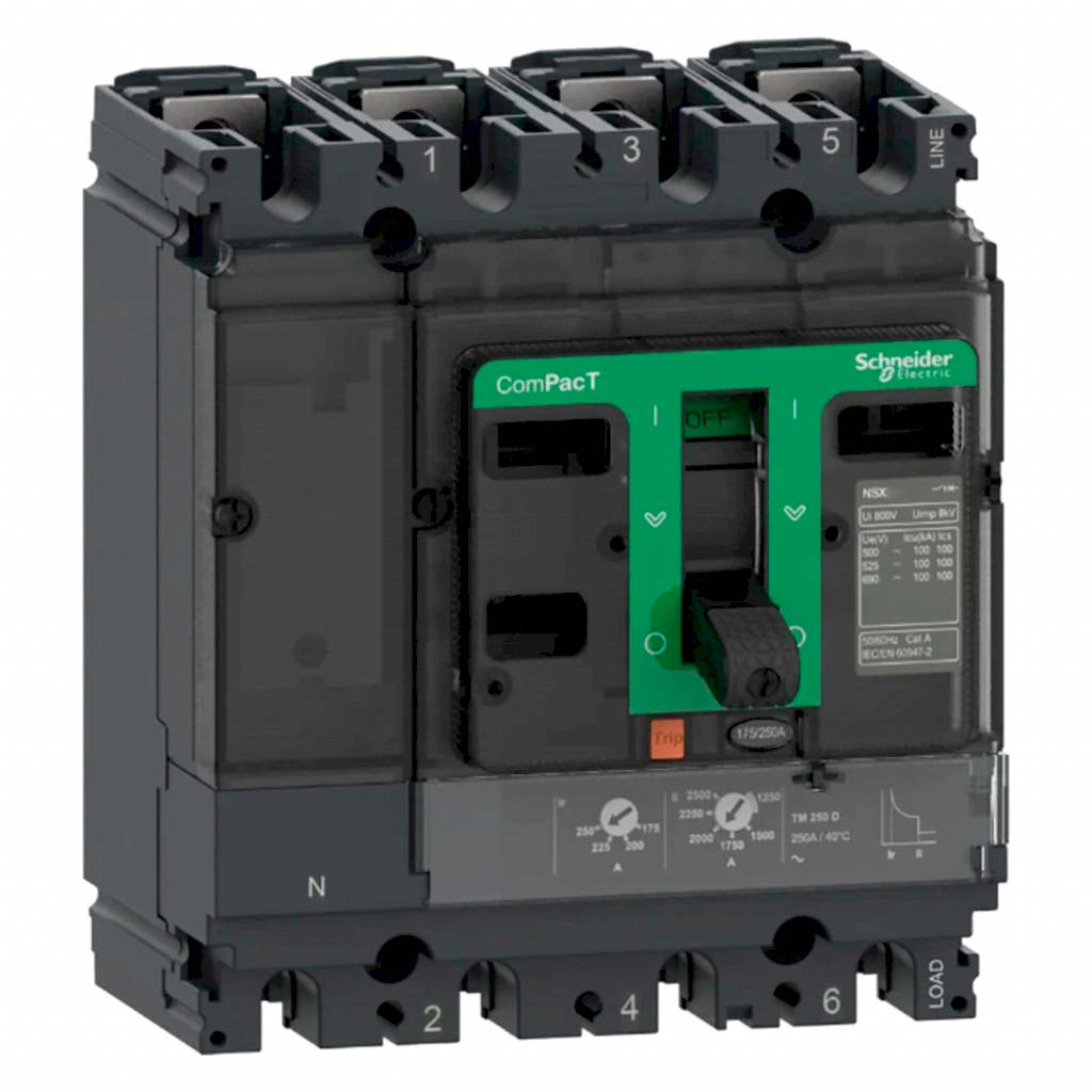 [35557] Interr. NSX250N 4P 250A 690VCA Schneider Electric