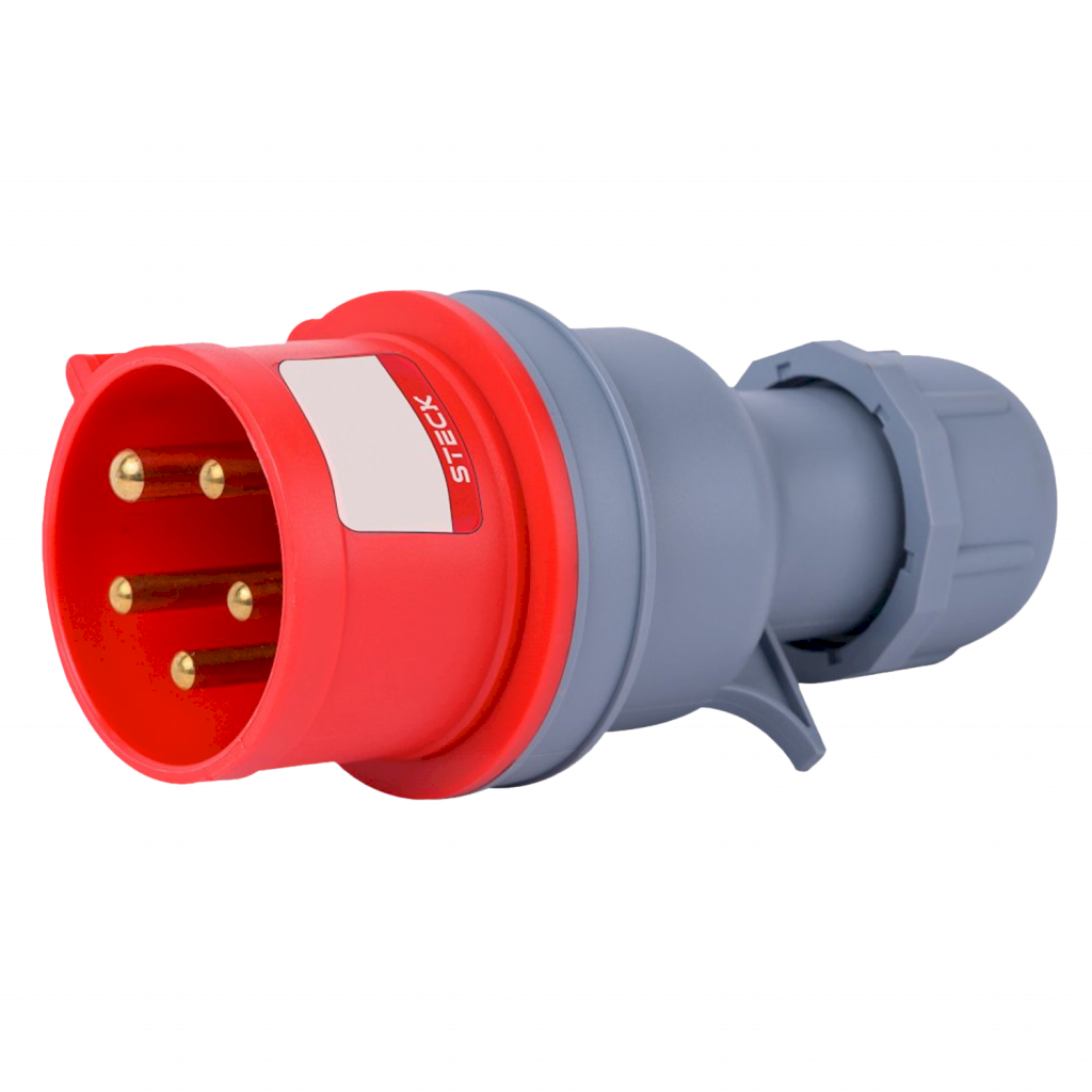 [37093] Ficha Industrial Móvil Triton 3P+N+T 16A 380V IP44 Steck Electric