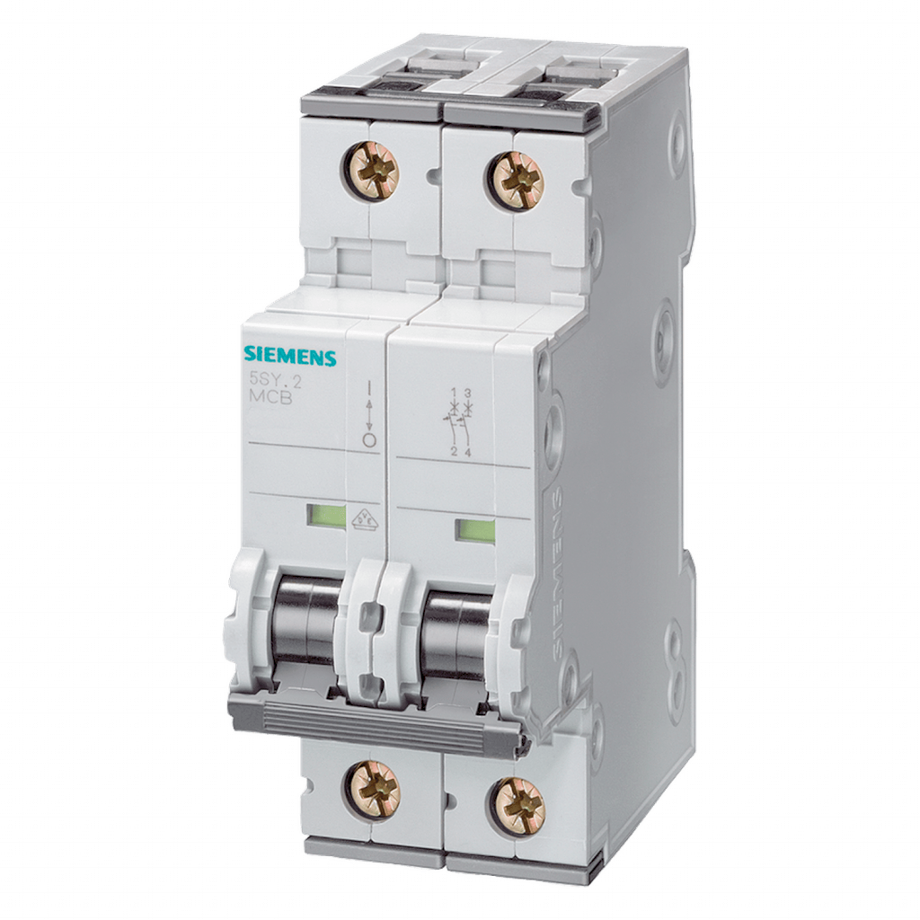 Interruptor Termomagnético 5SY52 2x6A 10KA Curva C Siemens