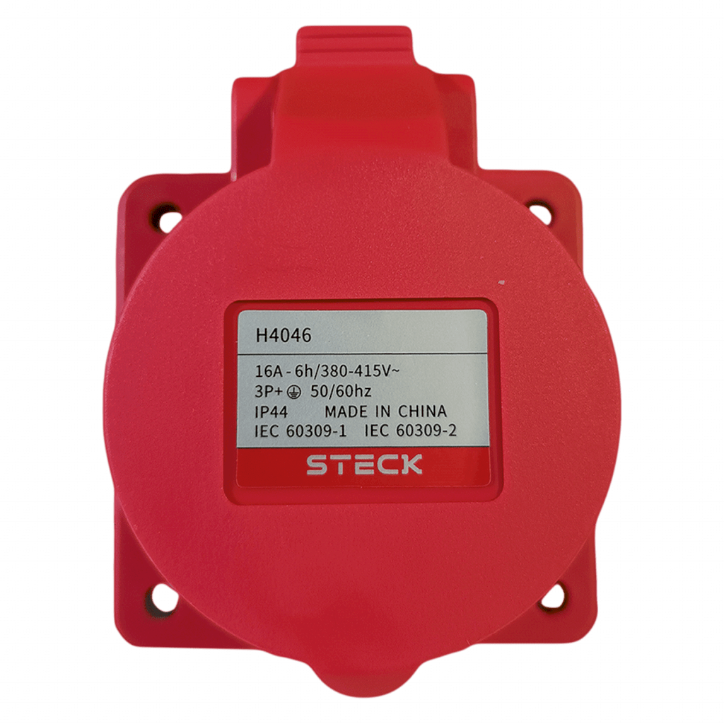 [37117] Toma Industrial Embutir Triton 16A 3P+T 380V IP44 Steck Electric