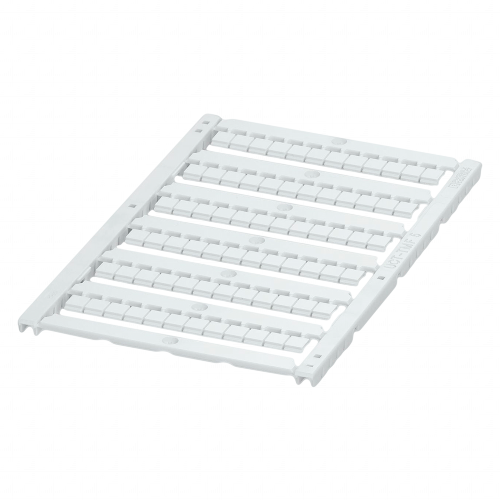 Plancha P/Bornes 5mm 72 Identificadores Rotulados Blanca Phoenix Contact
