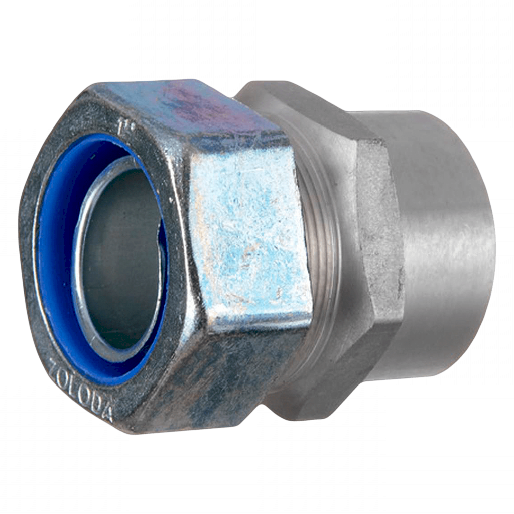 Conector Recto Hembra Rosca P/Flexible 1' 25mm Zoloda