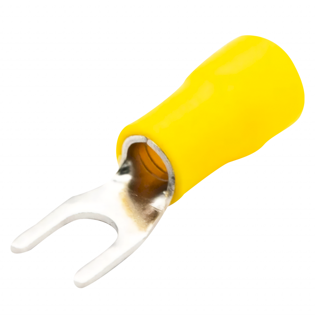 [37187] Terminal Horquilla C12 Amarrillo 8mm Tbcin