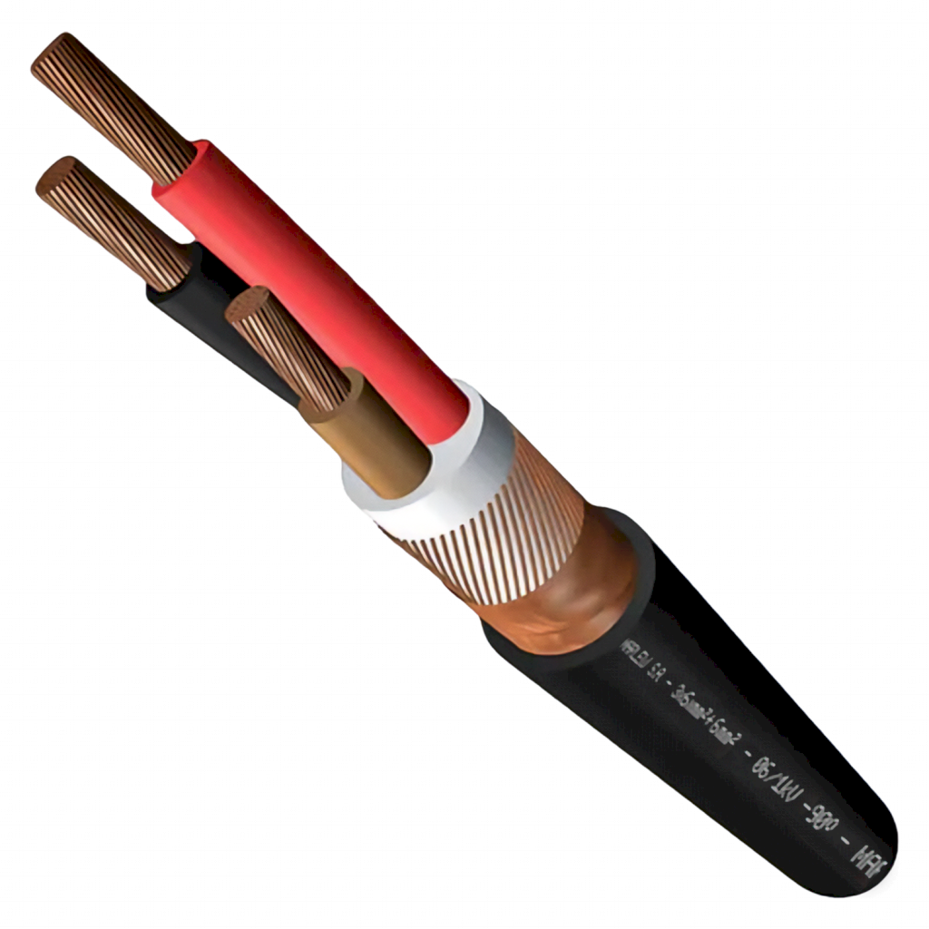 Cable Para Variador 3X10mm² Blindado XLPE Negro Marlew