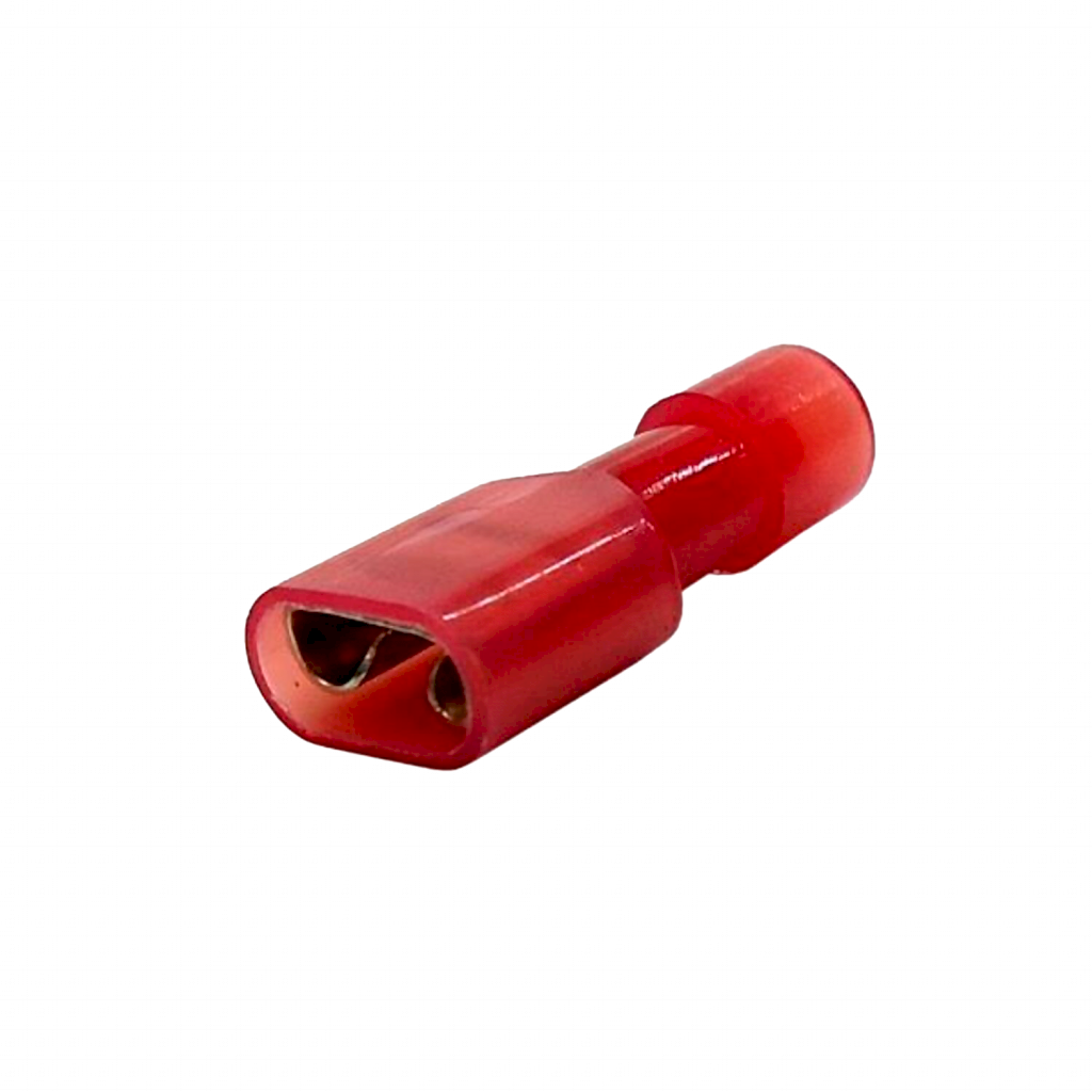 [37164] Terminal Pala Hembra A20 Rojo Largo 6,3mm Tbcin