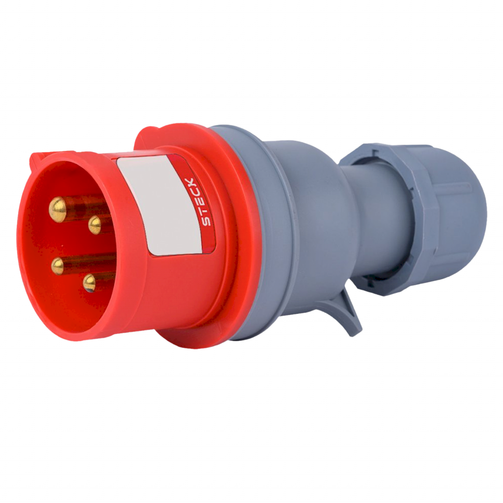 [37099] Ficha Industrial Móvil Triton 3P+T 16A 380V IP44 Steck Electric