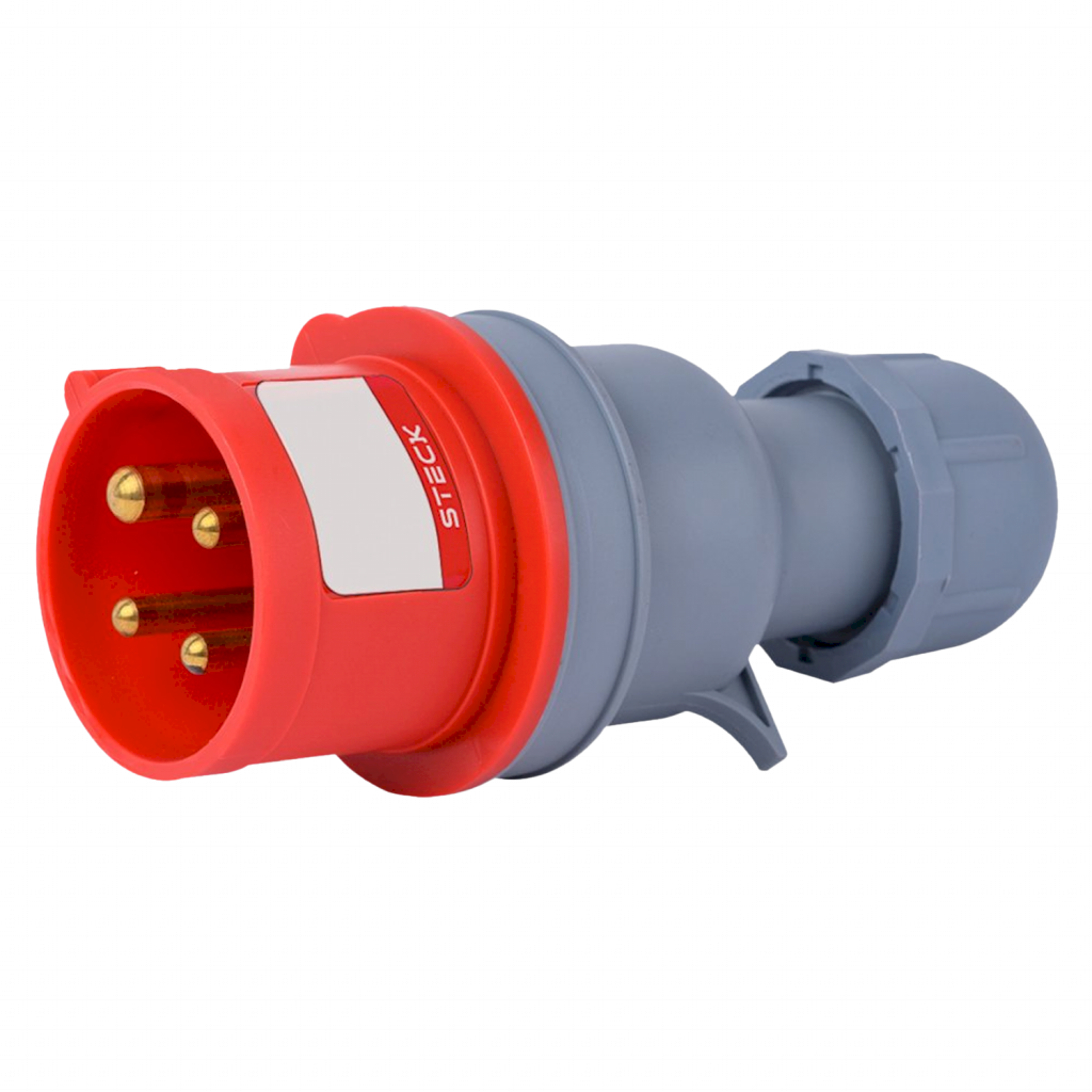 [37101] Ficha Industrial Móvil Triton 3P+T 32A 380V IP44 Steck Electric