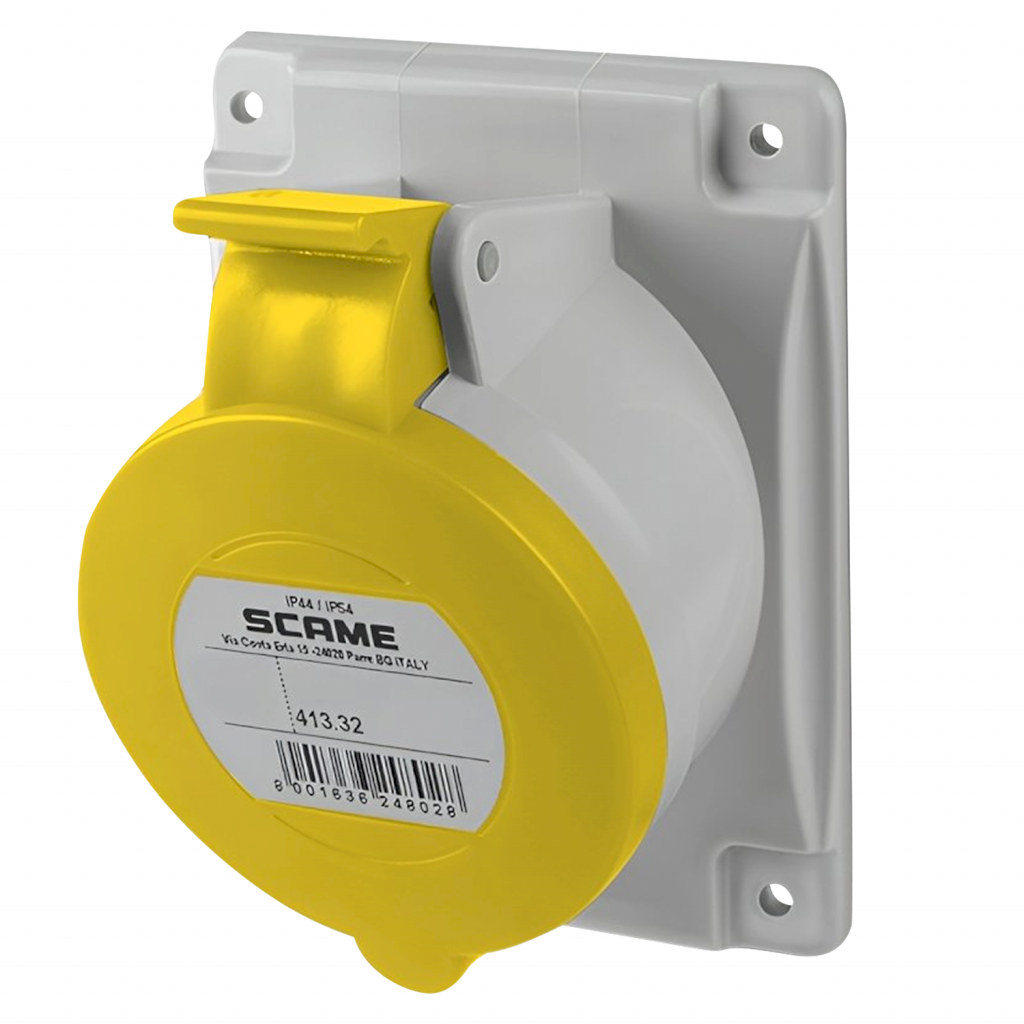 Base Embutir 32A 3P+T 110V IP44 Scame