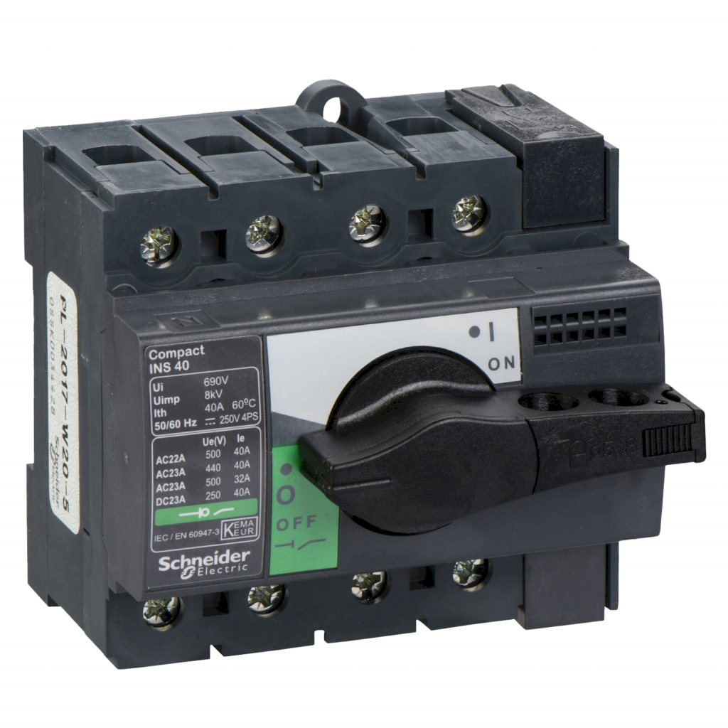 Interr. Manual Compact 4x40A 380VCA Maneta Giratoria Schneider Electric