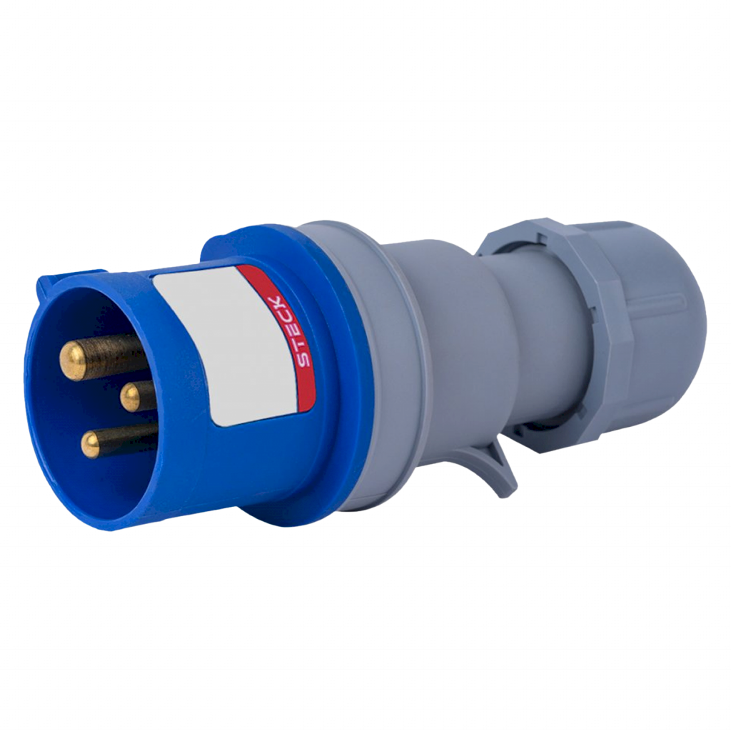 [37087] Ficha Industrial Móvil Triton 2P+T 16A 220V IP44 Steck Electric