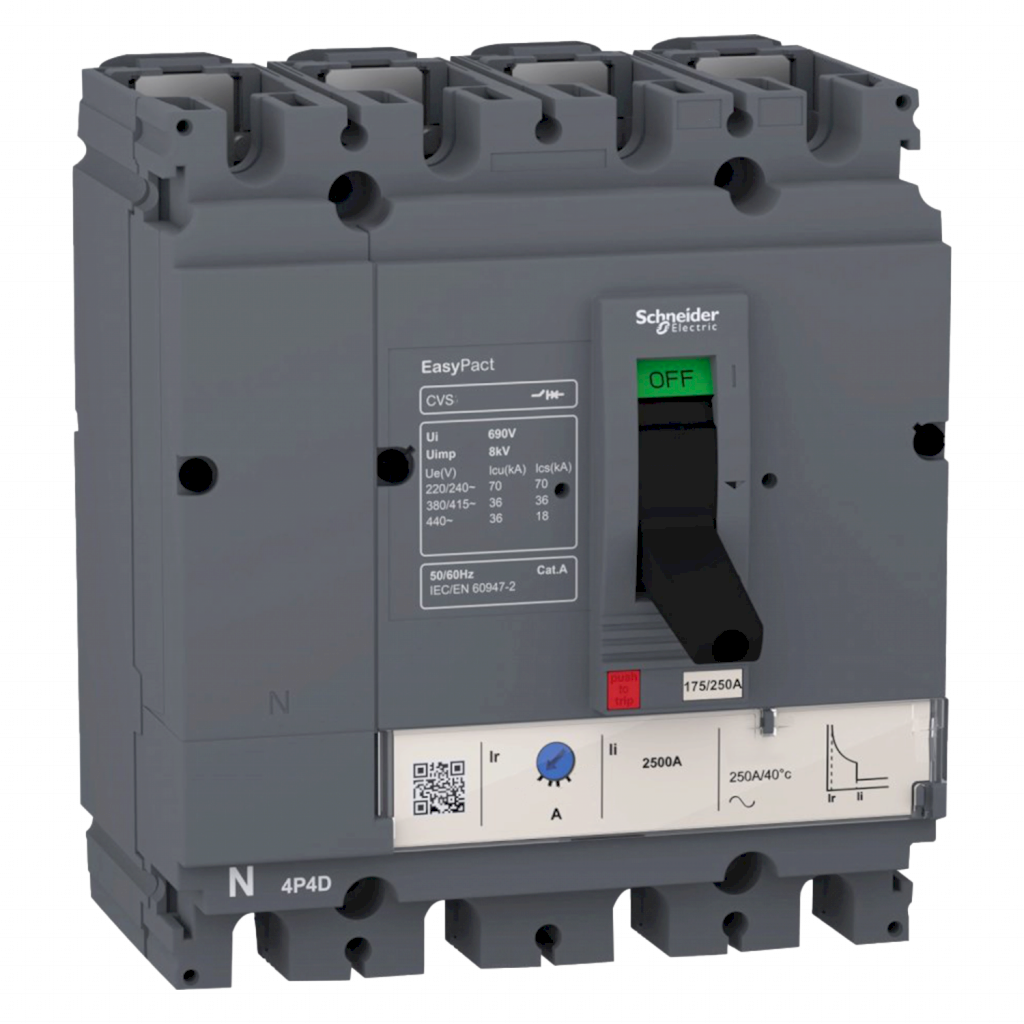 Interr. CVS160F 4P 160A 440VCA Schneider Electric