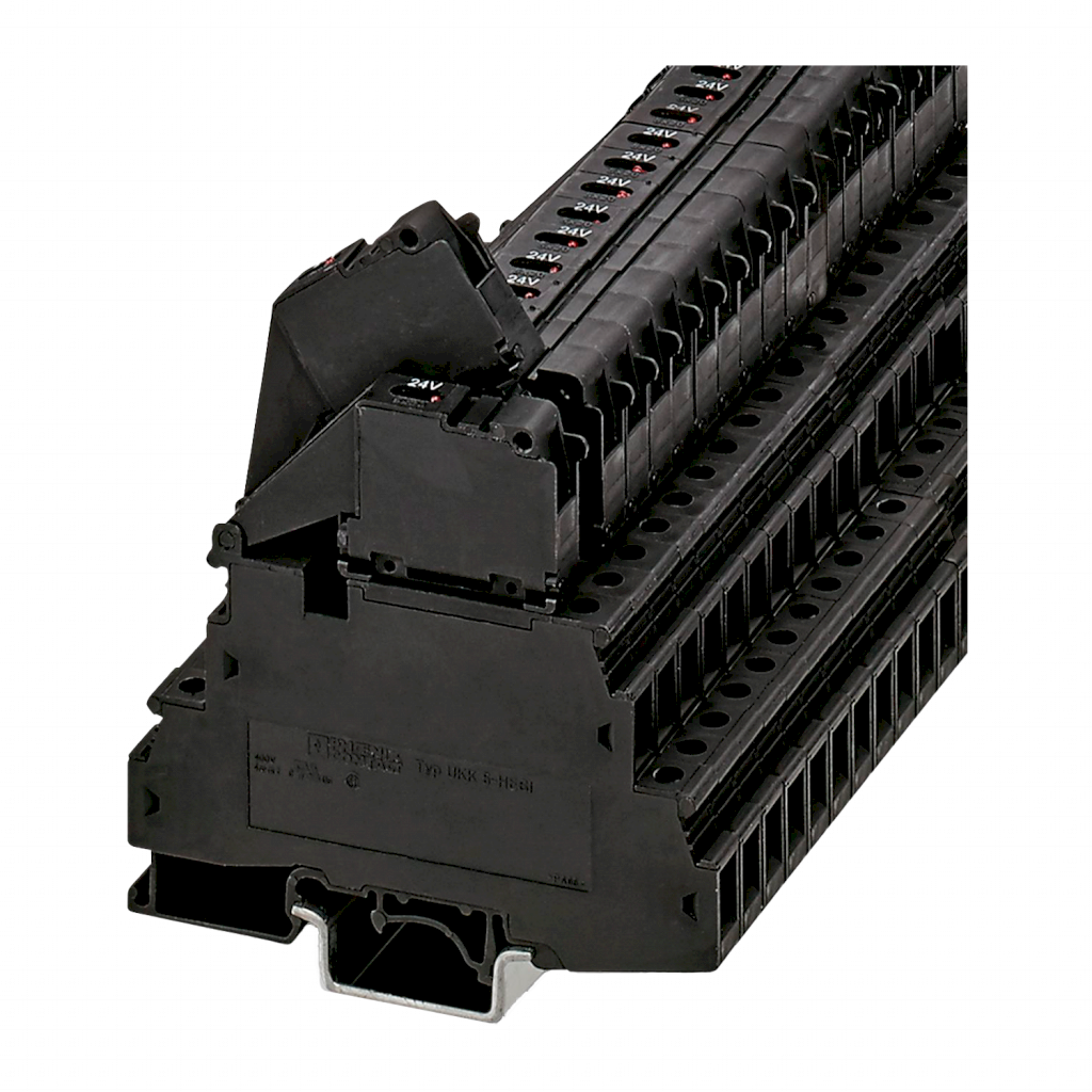 Borne UKK P/Fus 32A 5x20mm 2 Pisos C/LED Phoenix Contact